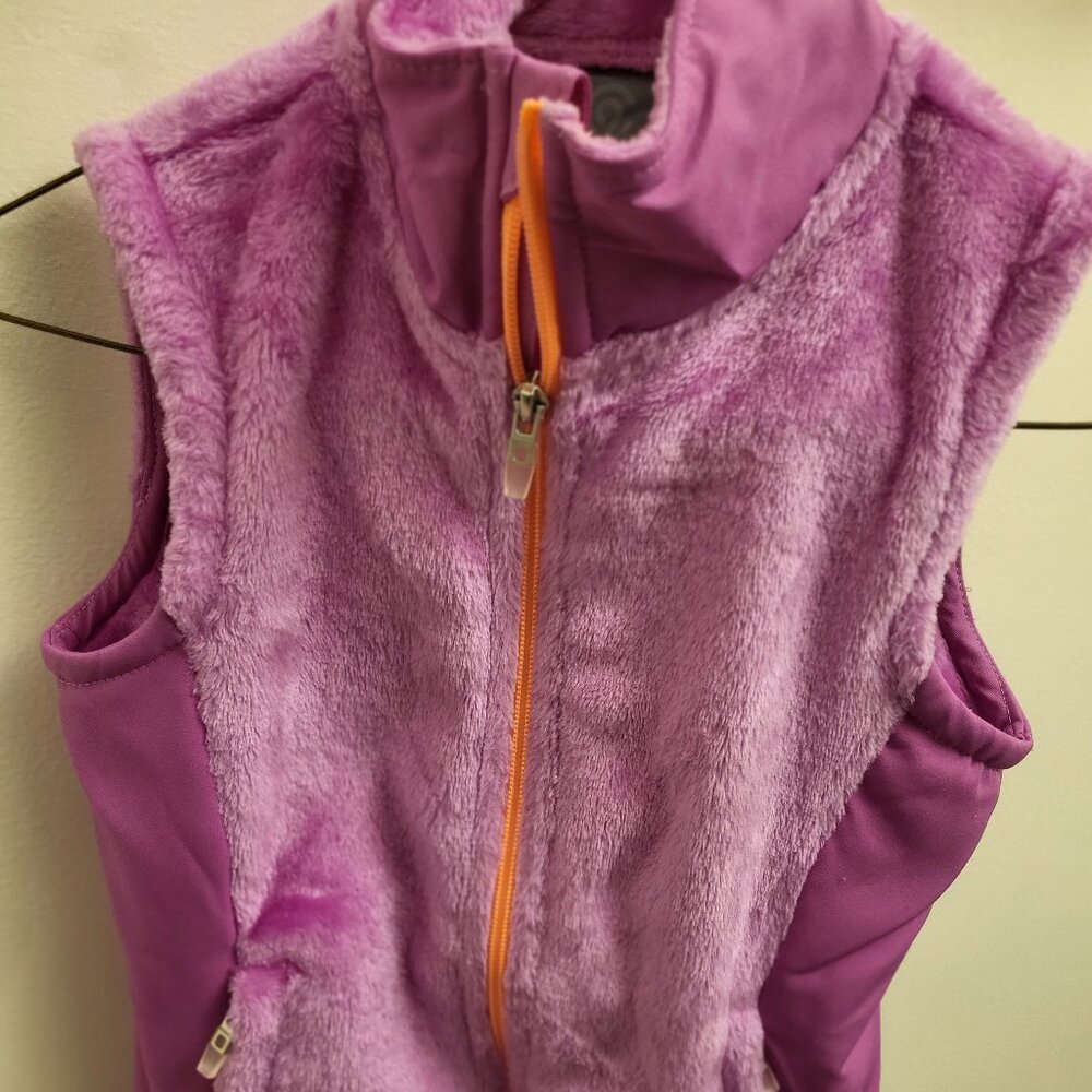 Girls Lavender/Pink Champion Fleece Vest